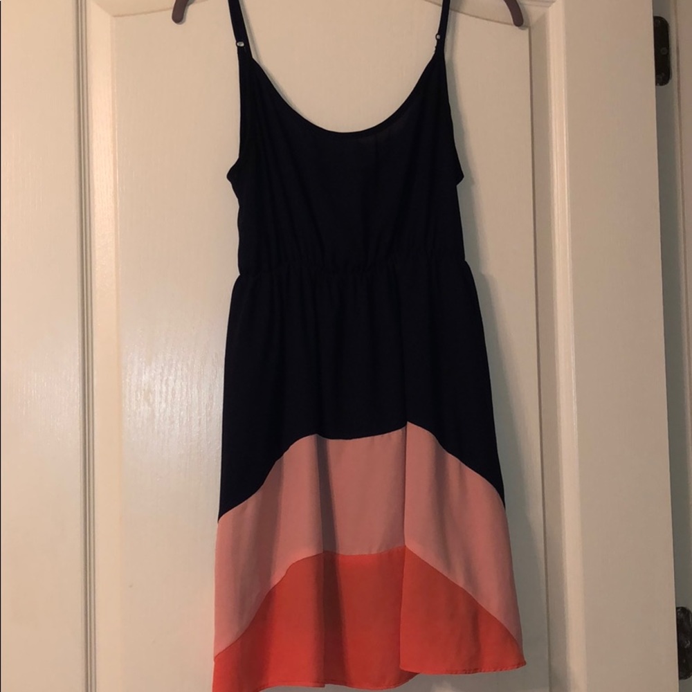 Navy & Peach dress